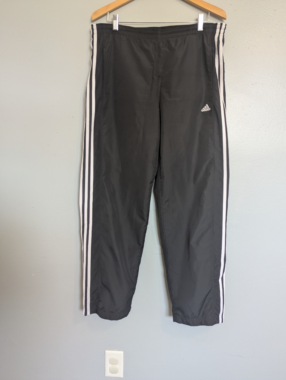 Adidas Black Athletic Mesh Lined Pants